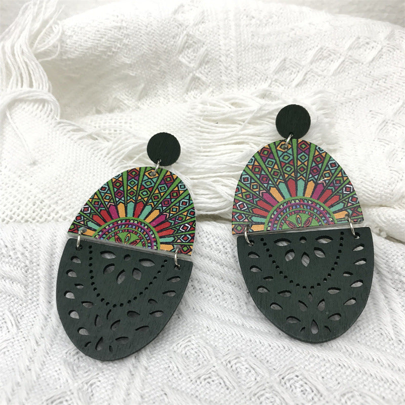 Wholesale Vintage Cotton Wood Earrings